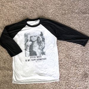 Graphic baseball tee